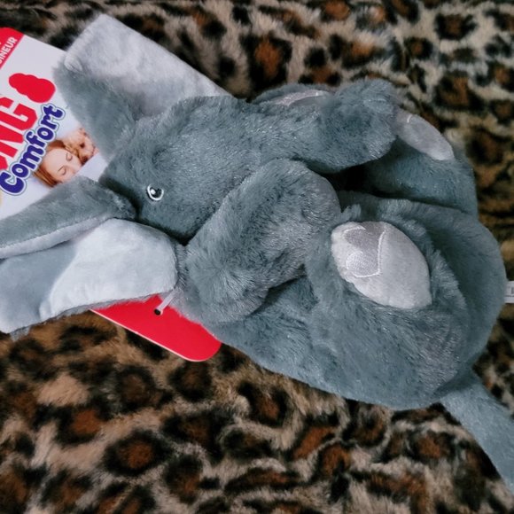 Kong Comforts Dog Toy Plush Elephant w/squeak New w/ Tag! - Picture 3 of 4